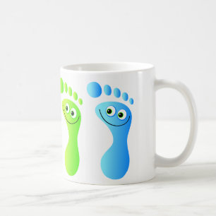 Taza De Café Pies felices