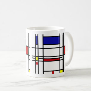 Taza De Café Piet Mondriaan, "Composición"