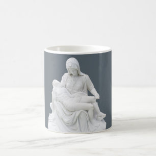 Taza De Café Pieta esculpida