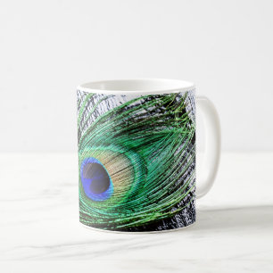 Taza De Café Pieza de pavo real 1 cerdos
