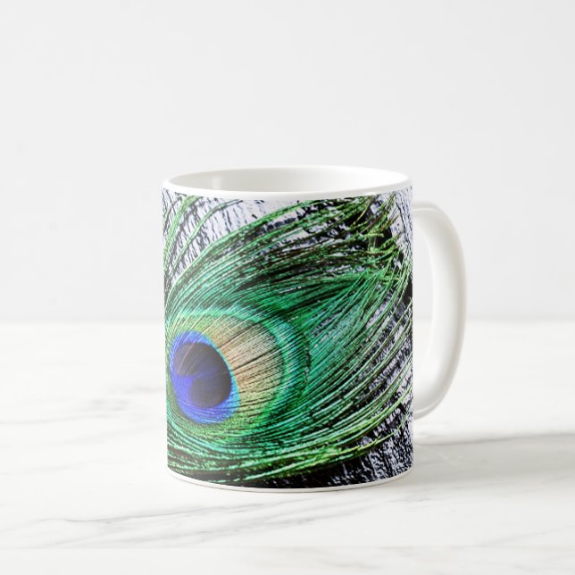 Taza De Café Pieza de pavo real 1 cerdos (Anverso derecho)