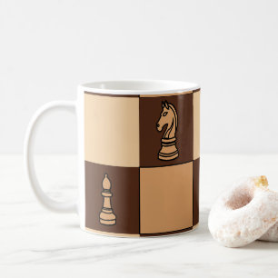 Taza De Café Piezas de Ajedrez Jugador de Ajedrez