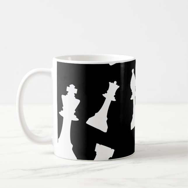 Taza De Café Piezas de juego de ajedrez (Izquierda)