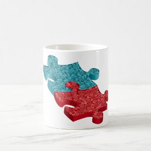 Taza De Café Piezas de rompecabezas