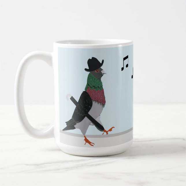 Taza De Café Pigeon About Town Funny  (Izquierda)