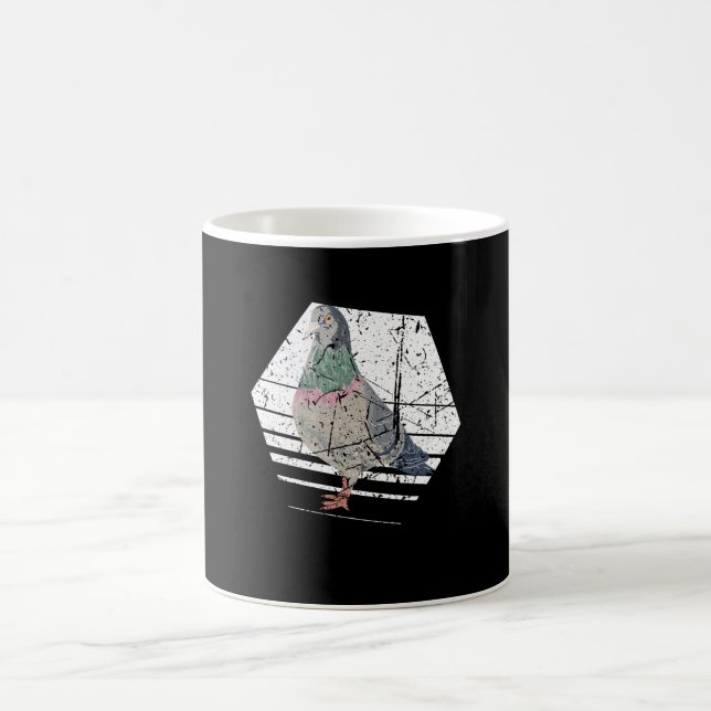 Taza De Café Pigeon Retro (Centro)