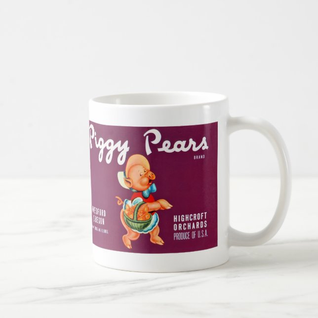 Taza De Café Piggy Pears (Derecha)