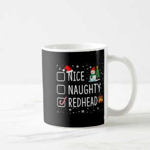 Taza De Café Pijamas Navideñas Pelirrojas Divertidas Santa Malo