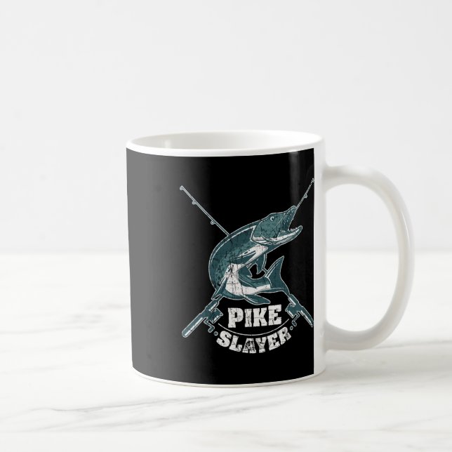 Taza De Café Pike Slayer Pescador Pike Northern Pike (Derecha)