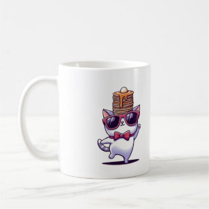 Taza De Café Pila de crepes divertida para balanceo de gatos