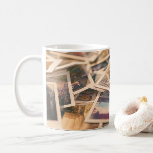 Taza De Café Pila de Fotografías Antiguas