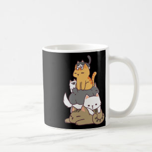 Taza De Café Pila De Gatos Gatitos Divertidos Y Atropellados Re