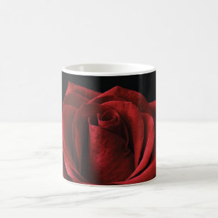 Taza De Café Pilar de lanzamiento de rosa roja