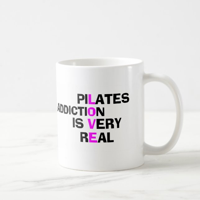 Taza De Café Pilates Coffee Mug - Divertidos regalos (Derecha)