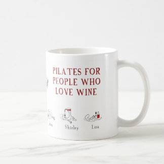 Taza De Café Pilates para la gente que ama el vino el "planeta