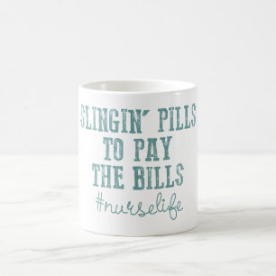 Taza De Café Píldoras para pagar la vida de la enfermera