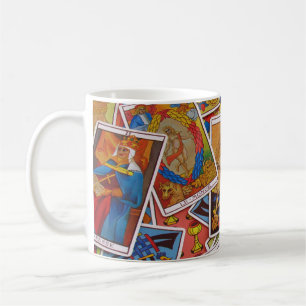 Taza De Café Pile de la tarjeta Tarot de Guay