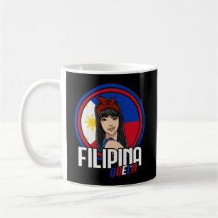 Taza De Café Pilipina filipina con bandera filipina