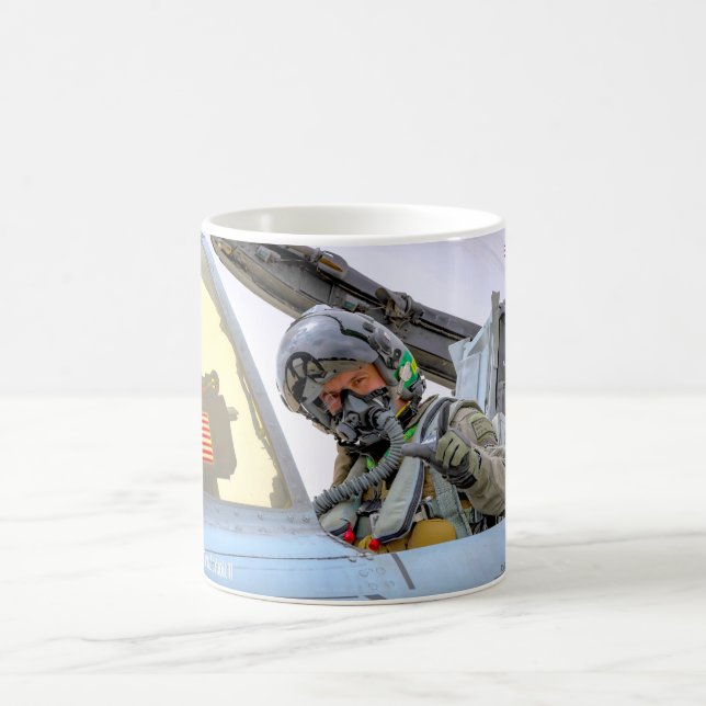 TAZA DE CAFÉ PILOTO A-10C THUNDERBOLT II (Centro)