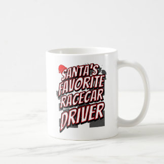 Taza De Café Piloto de Carreras Favorito de Santa Navidad Corri