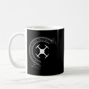 Taza De Café Piloto de drones Quadcopter UAV con licencia FAA P