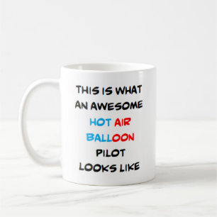 Taza De Café piloto de globos de aire caliente, impresionante