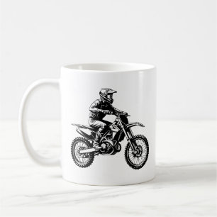 Taza De Café Piloto de Moto de Tierra
