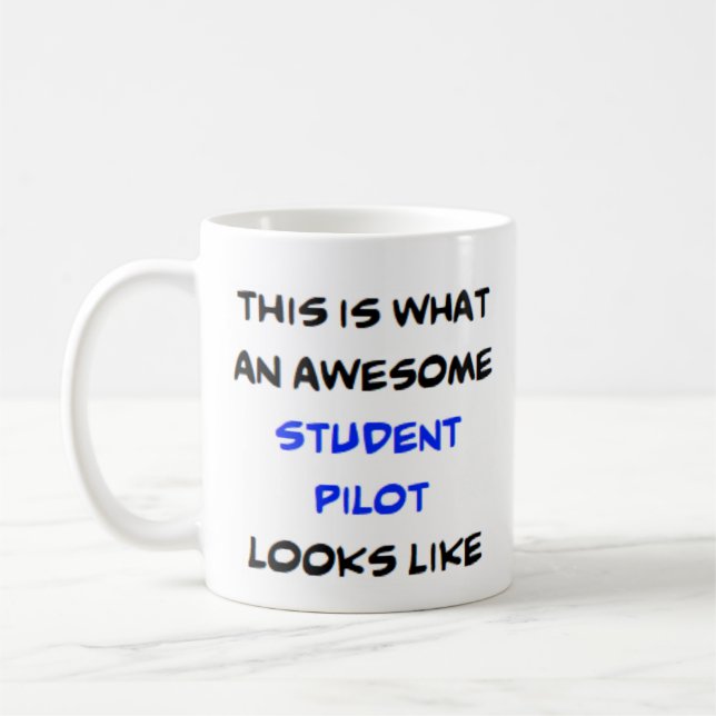 Taza De Café piloto estudiantil, impresionante (Izquierda)