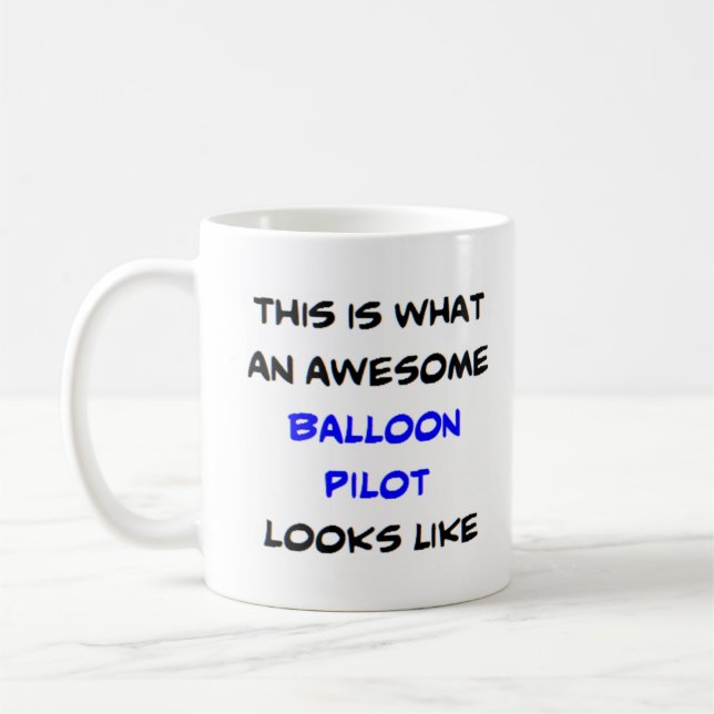 Taza De Café piloto globo, increíble (Izquierda)
