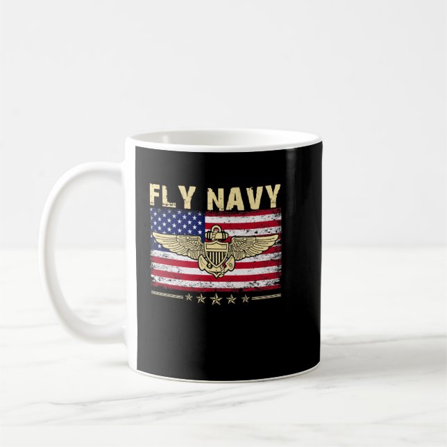 Taza De Café Piloto piloto de oficiales navales clásicos de la  (Izquierda)