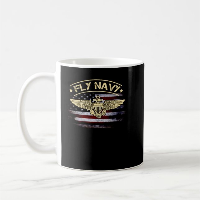 Taza De Café Piloto piloto de oficiales navales clásicos de la  (Izquierda)