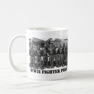 TAZA DE CAFÉ PILOTOS DE LUCHA CONTRA LA SEGUNDA GUERRA MUNDIAL
