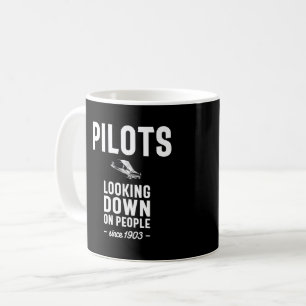Taza De Café Pilotos - Mirando Abajo A La Gente Desde 1903