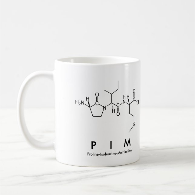 Taza De Café Pim peptidae name mug (Izquierda)