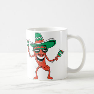 Taza De Café Pimienta de chile del baile