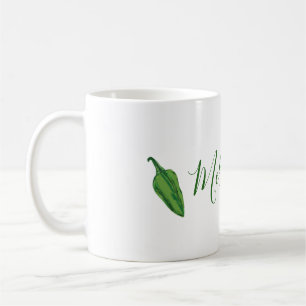 Taza De Café Pimiento de chile verde personalizado