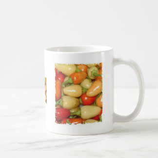 Taza De Café Pimientos picantes amarillo rojo y naranja