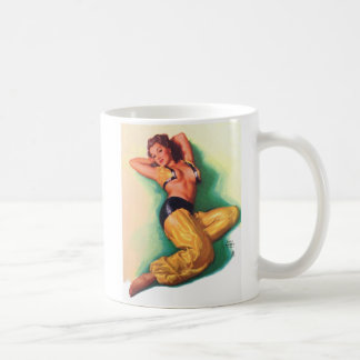 Taza De Café Pin Up Chica Vintage Art Coffee Mug