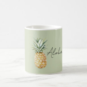 Taza De Café Piña Green Aloha