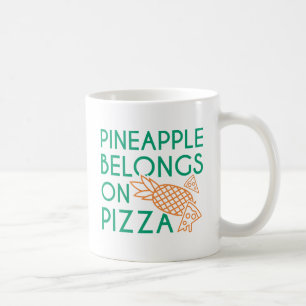 Taza De Café Piña Pertenece A La Pizza