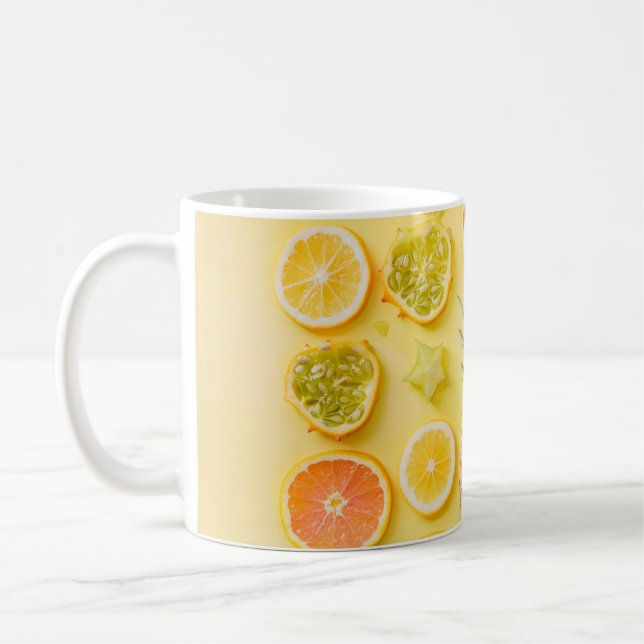 Taza De Café Piña rodeada de cítricos (Izquierda)