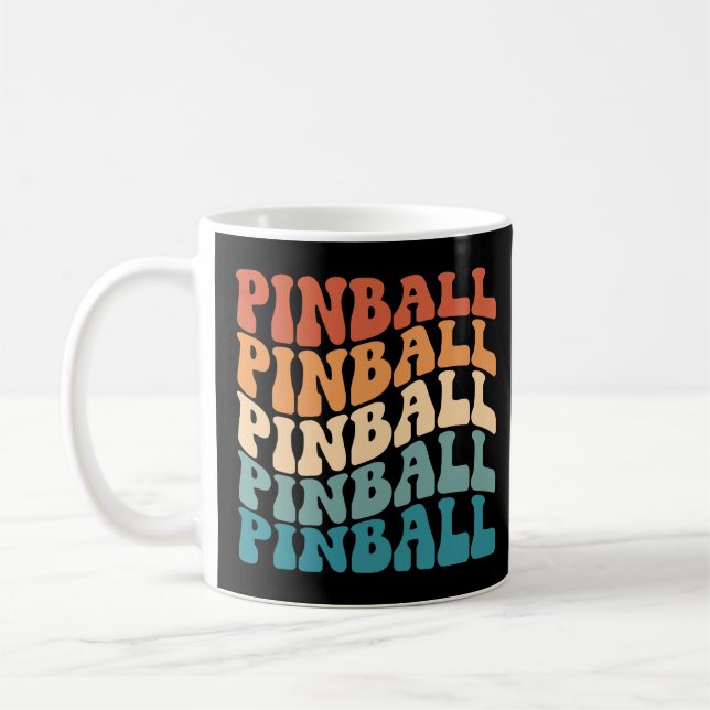 Taza De Café Pinball Retro Groovy Style (Izquierda)