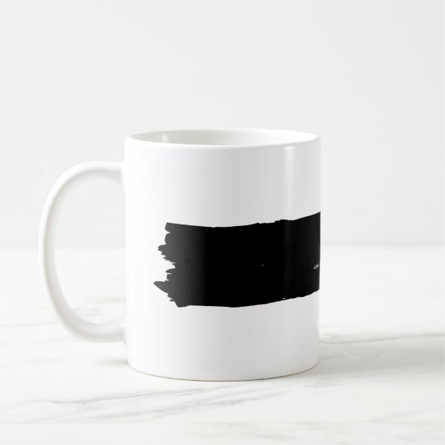 Taza De Café Pincel en tinta negra (Izquierda)