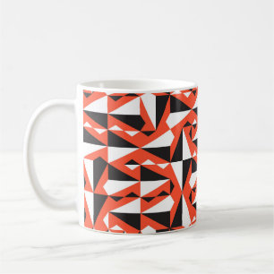 Taza De Café Pincel geométrico abstracto: patrón vintage