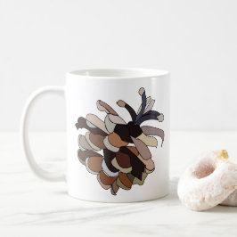 Taza De Café Pine Cone Moderno Nature