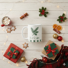 Taza De Café Pine Needle Lane - “A Cup of Cheer” With Pinecone