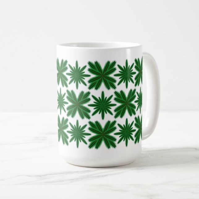 Taza De Café Pine Snowflakes Mug 15oz. (Anverso derecho)