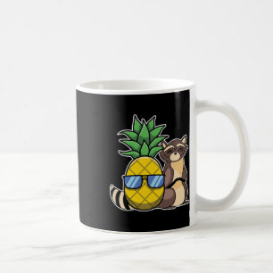 Taza De Café Pineapple Aloha Bebe Raccoon de Hawaii - Raco