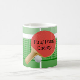 Taza De Café Ping Pong Table Tennis Design Coffee Mug