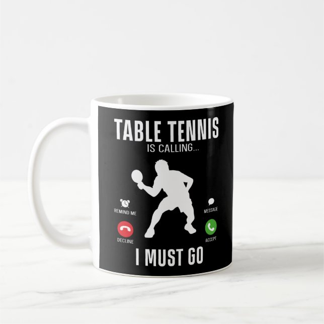 Taza De Café Ping Pong Table Tennis Table Tennis (Izquierda)